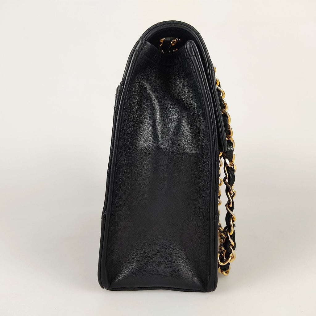 CHANEL shoulder bag Timeless Classica 2.55 matelasse in black leather
