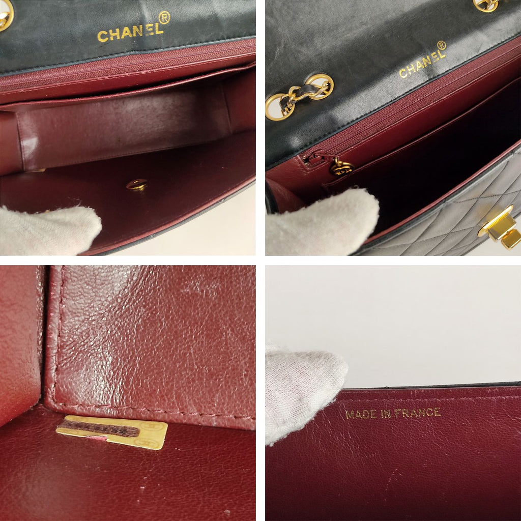 CHANEL shoulder bag Timeless Classica 2.55 matelasse in black leather