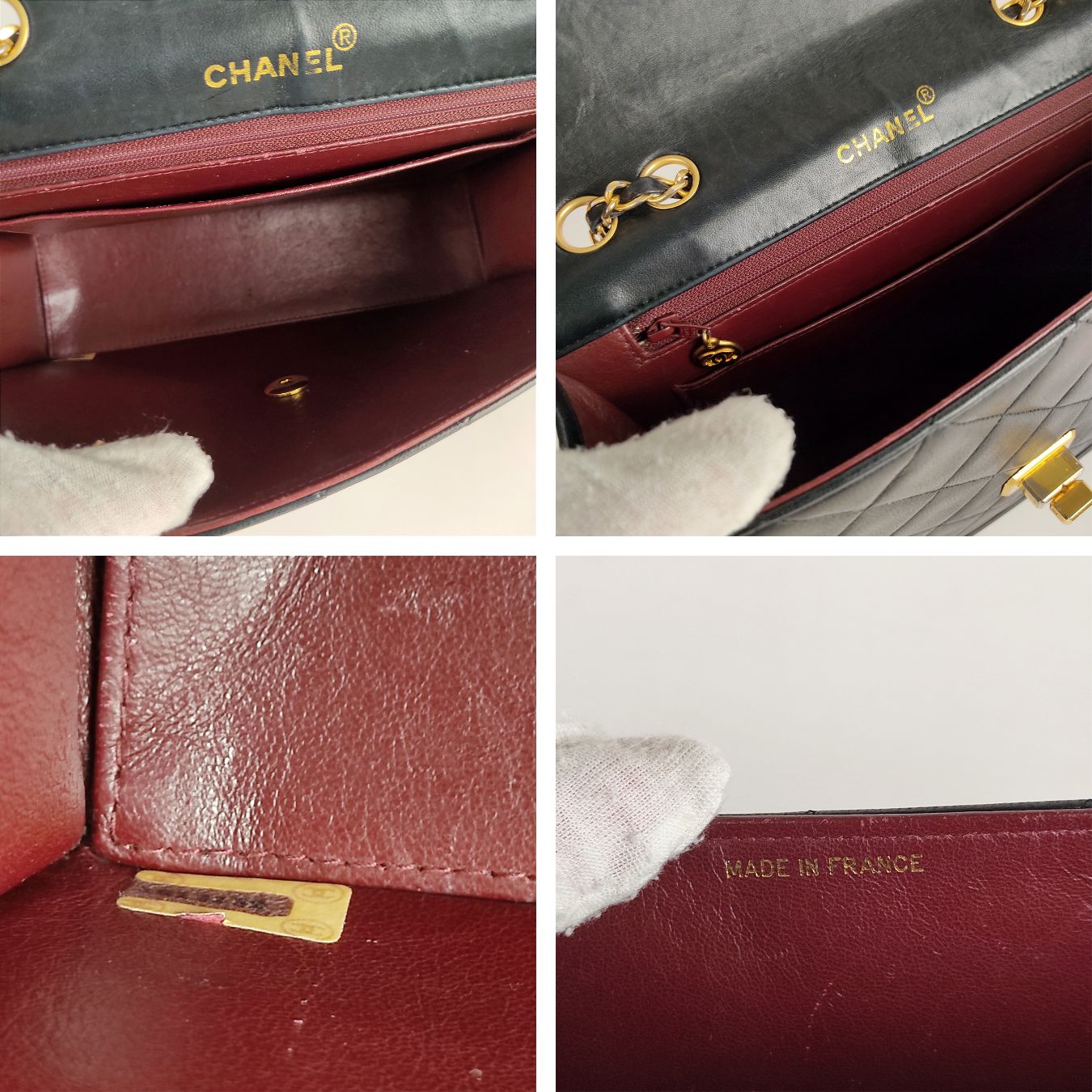 CHANEL shoulder bag Timeless Classica 2.55 matelasse in black leather