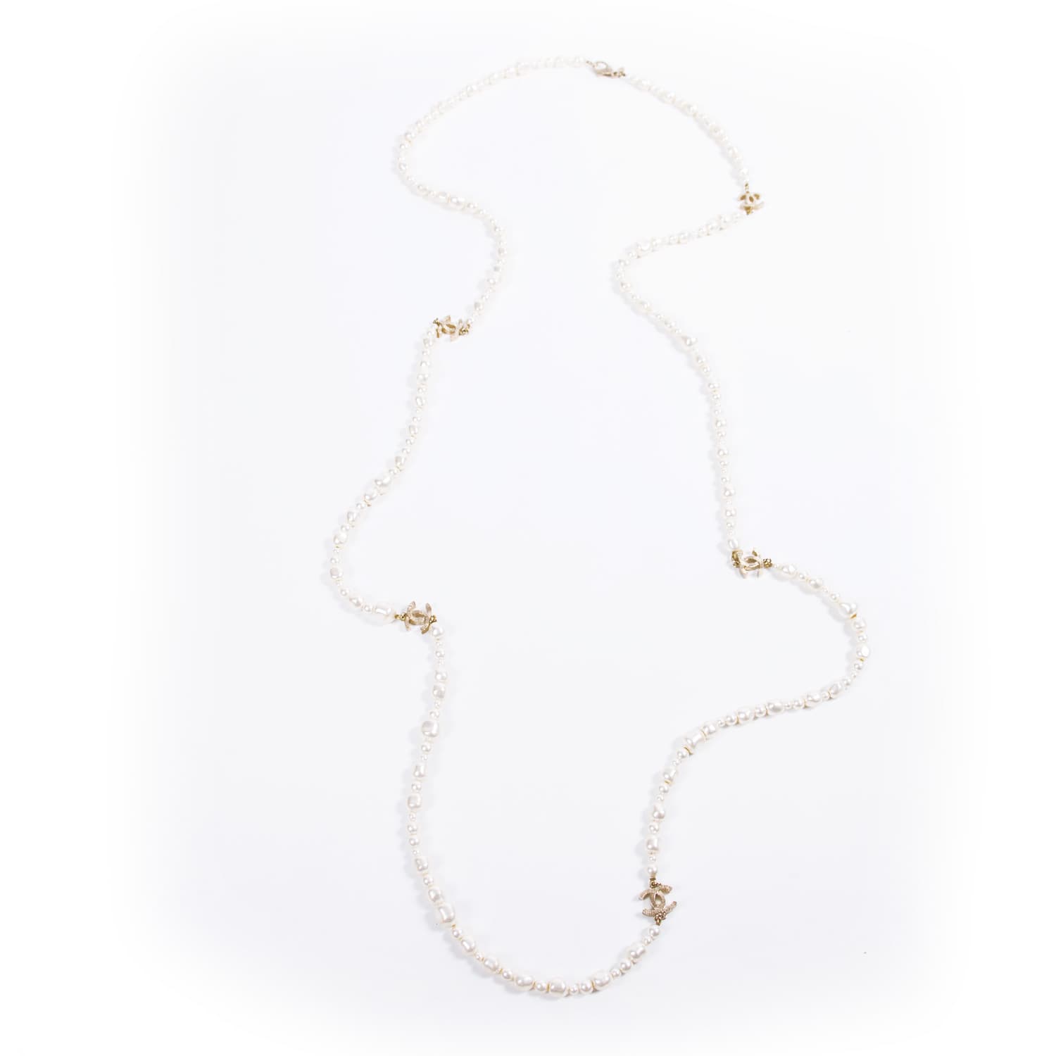 Chanel Pearl Graduated Long Necklace