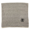 Chanel Beige & Black Cashmere and Silk CC Stole