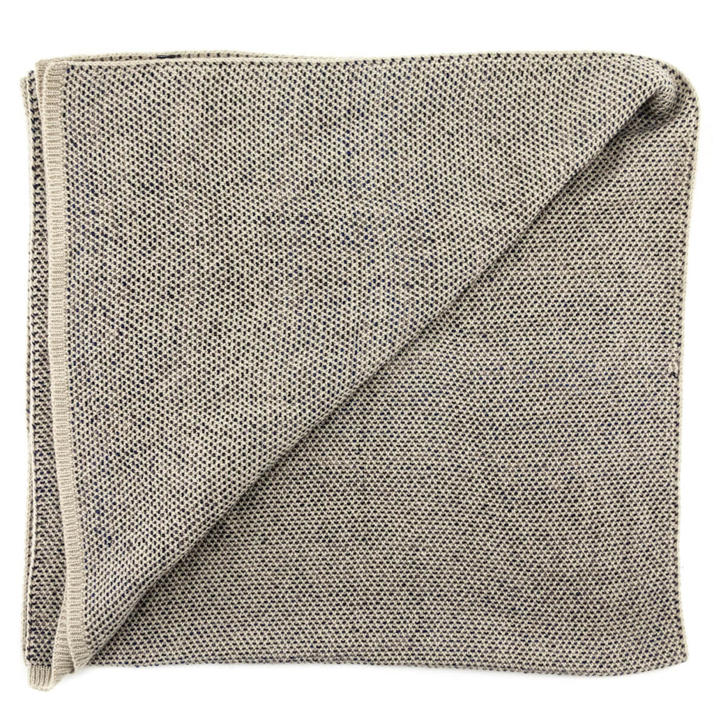 Chanel Beige & Black Cashmere and Silk CC Stole
