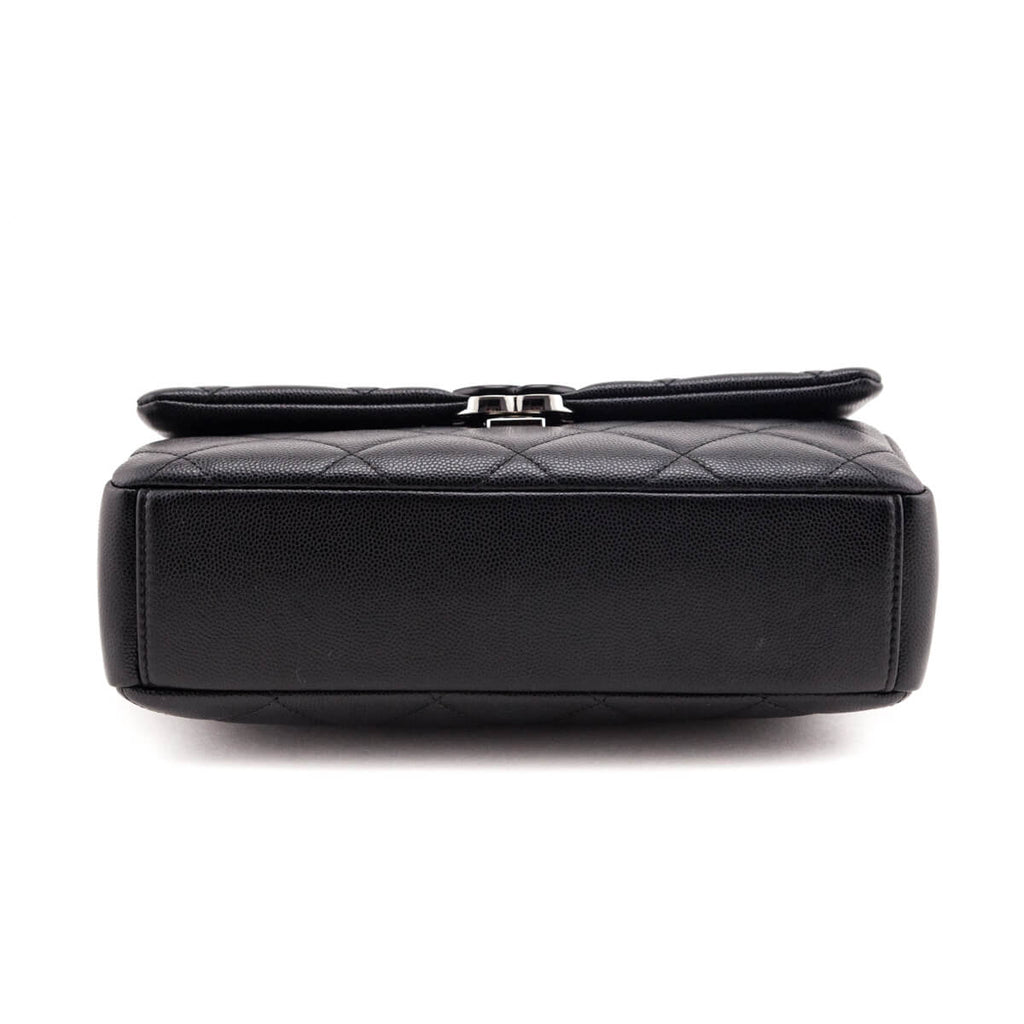 Chanel Black Quilted Grained Calfskin My Everything Flap Bag