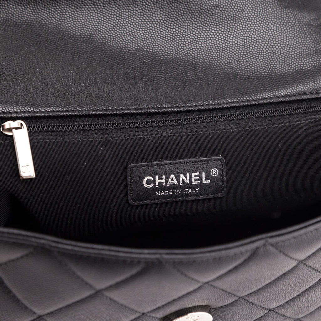 Chanel Black Quilted Grained Calfskin My Everything Flap Bag