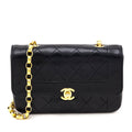 Chanel Black Quilted Lambskin Vintage Mini Diana Flap Bag