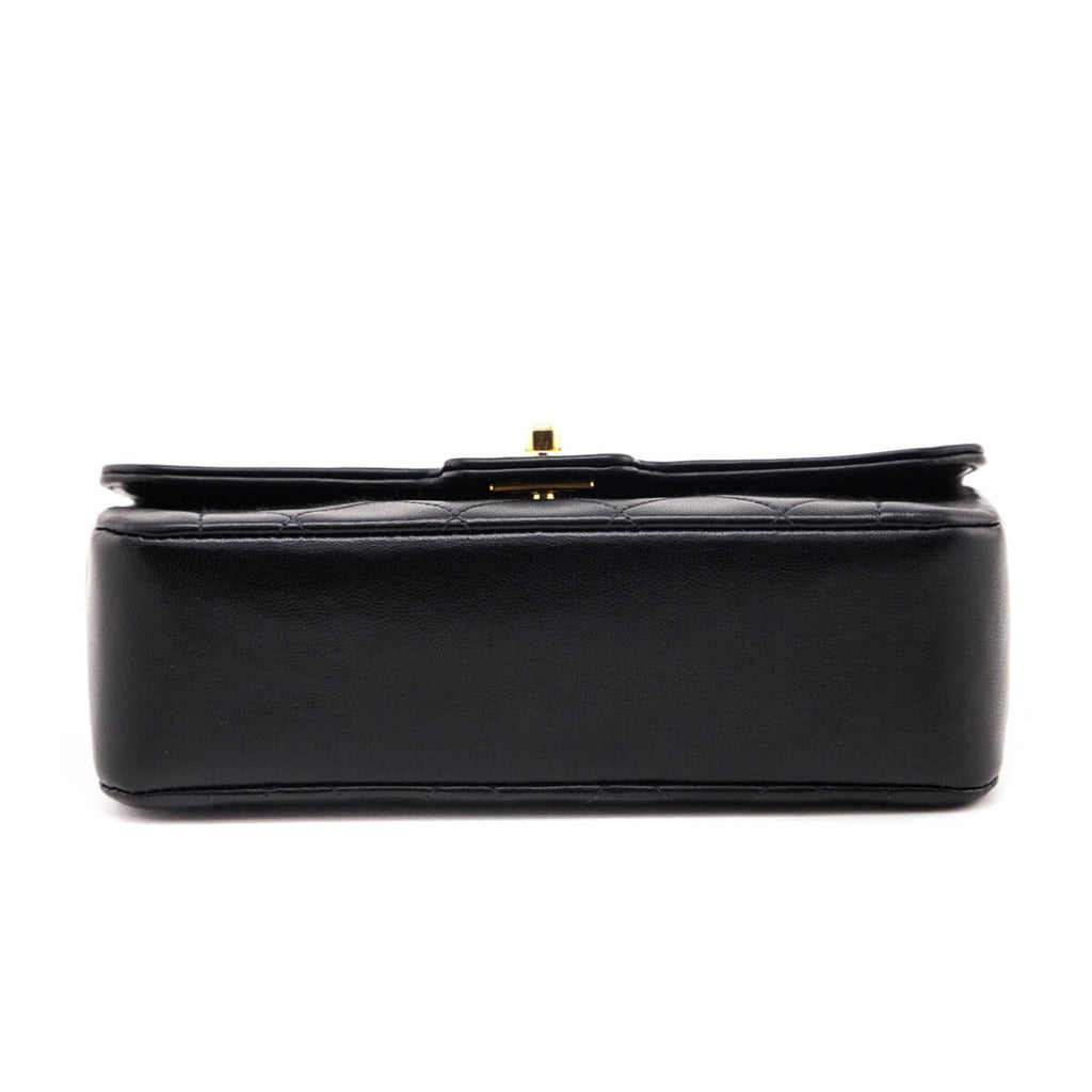 Chanel Black Quilted Lambskin Vintage Mini Diana Flap Bag