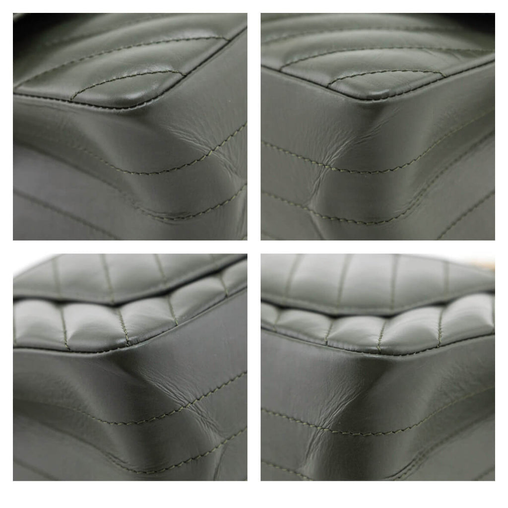 Chanel Green Quilted Aged Calfskin Chevron Mini Reissue Flap Bag