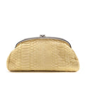 Chanel Natural Python Vintage Timeless Clutch