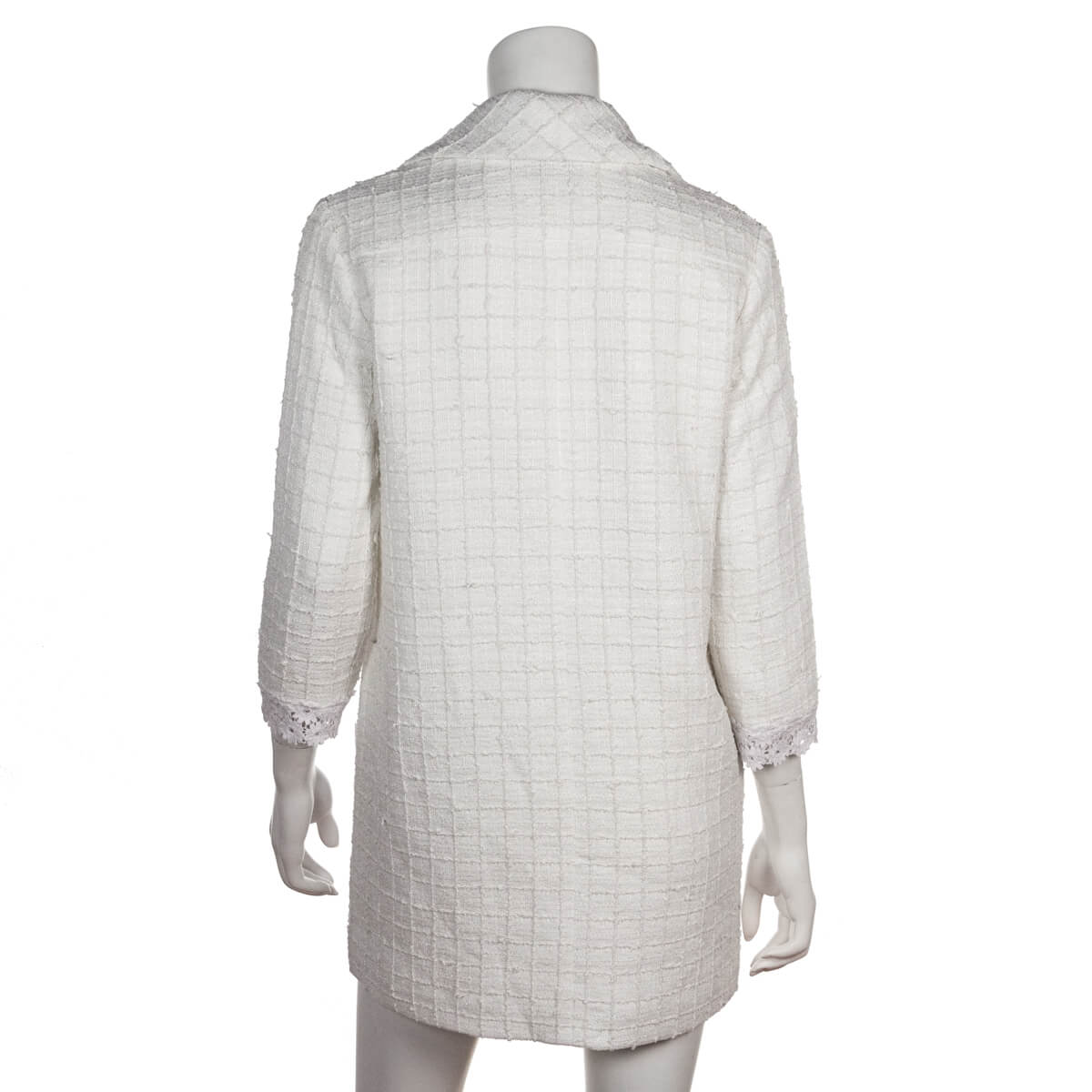 Chanel White Camellia Lace Mini Dress S | FR 38