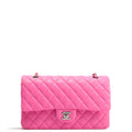 CHANEL 2021 Medium Classic Double Flap Lambskin- Bubblegum Pink
