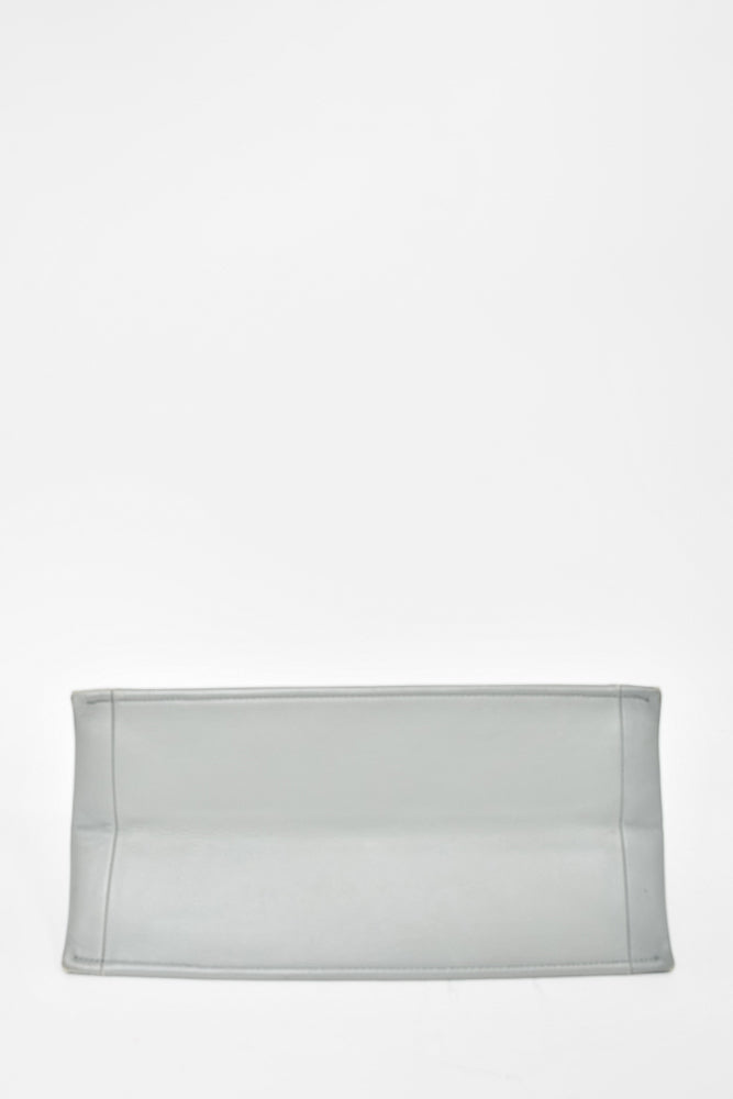 Christian Dior Grey Leather Medium "Book" Tote