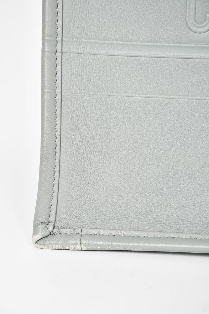 Christian Dior Grey Leather Medium "Book" Tote