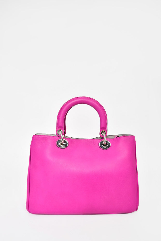 Christian Dior Pink Leather Diorissimo with Pouch
