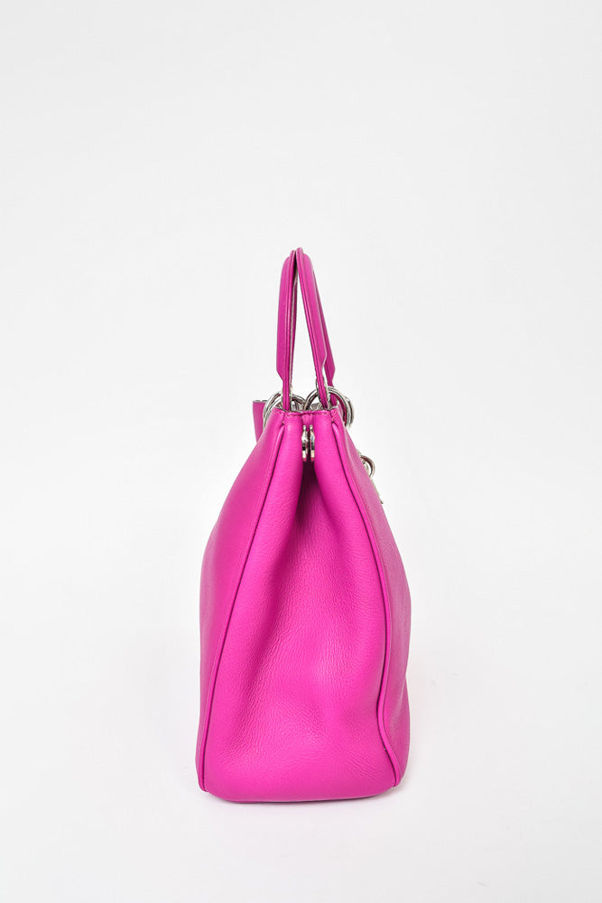 Christian Dior Pink Leather Diorissimo with Pouch