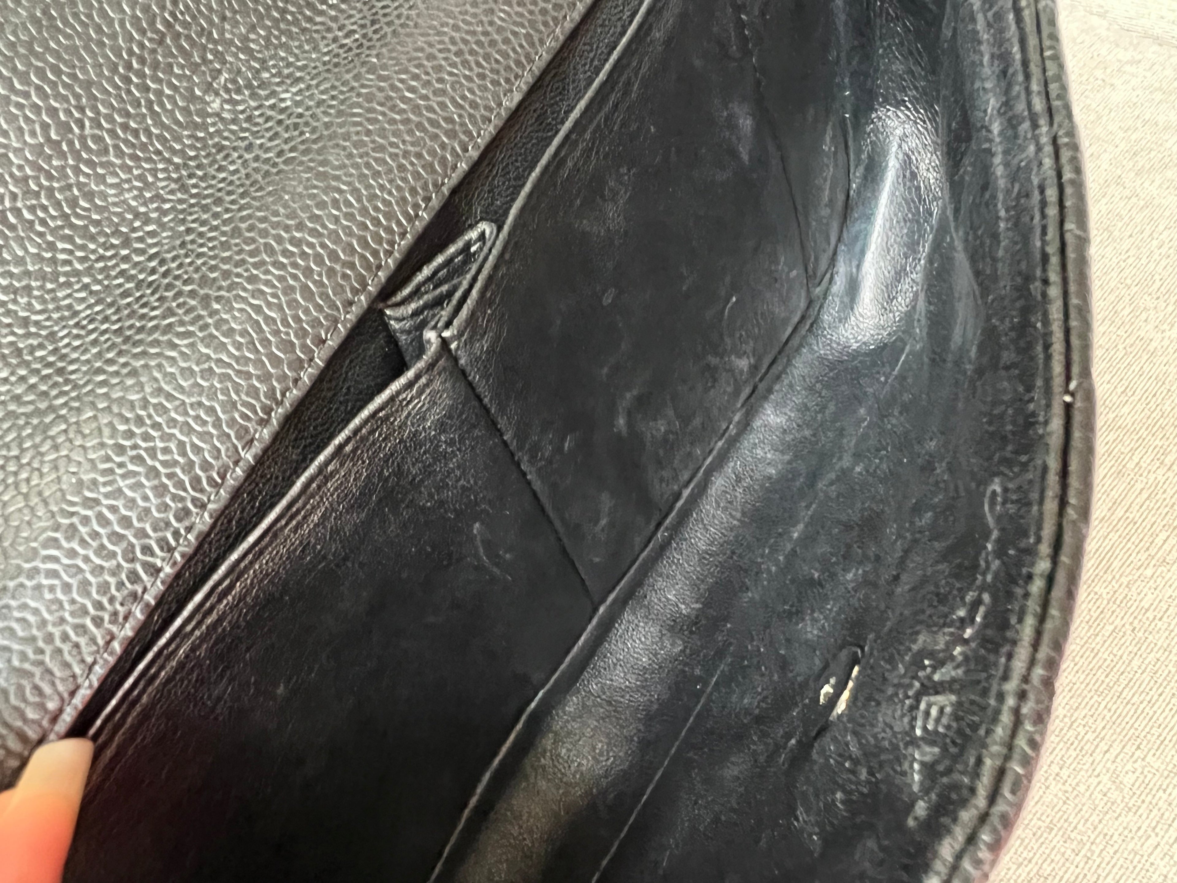 Chanel East West Flap in Black Caviar Silver Hardware