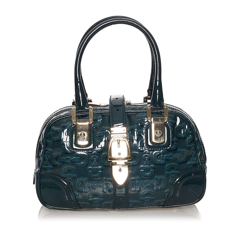 Gucci Horsebit Handbag Blue Patent