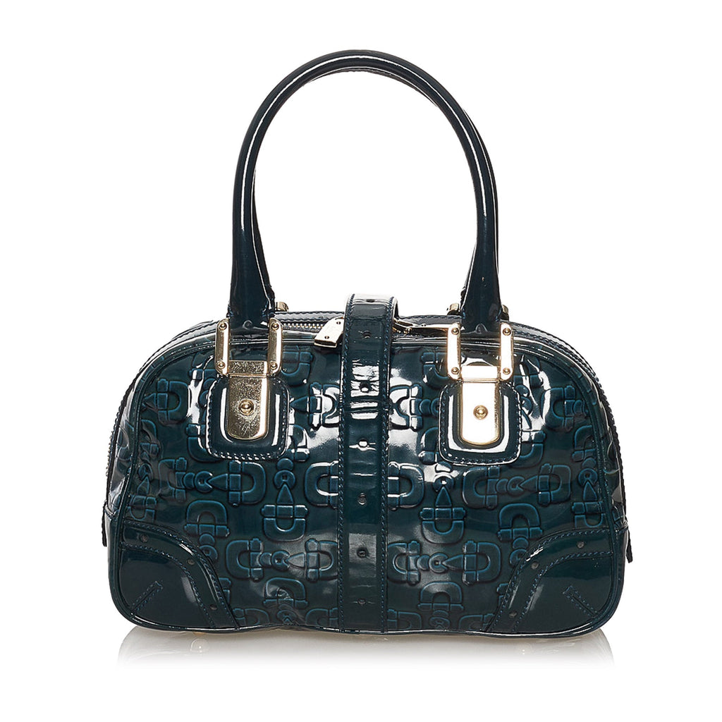 Gucci Horsebit Handbag Blue Patent