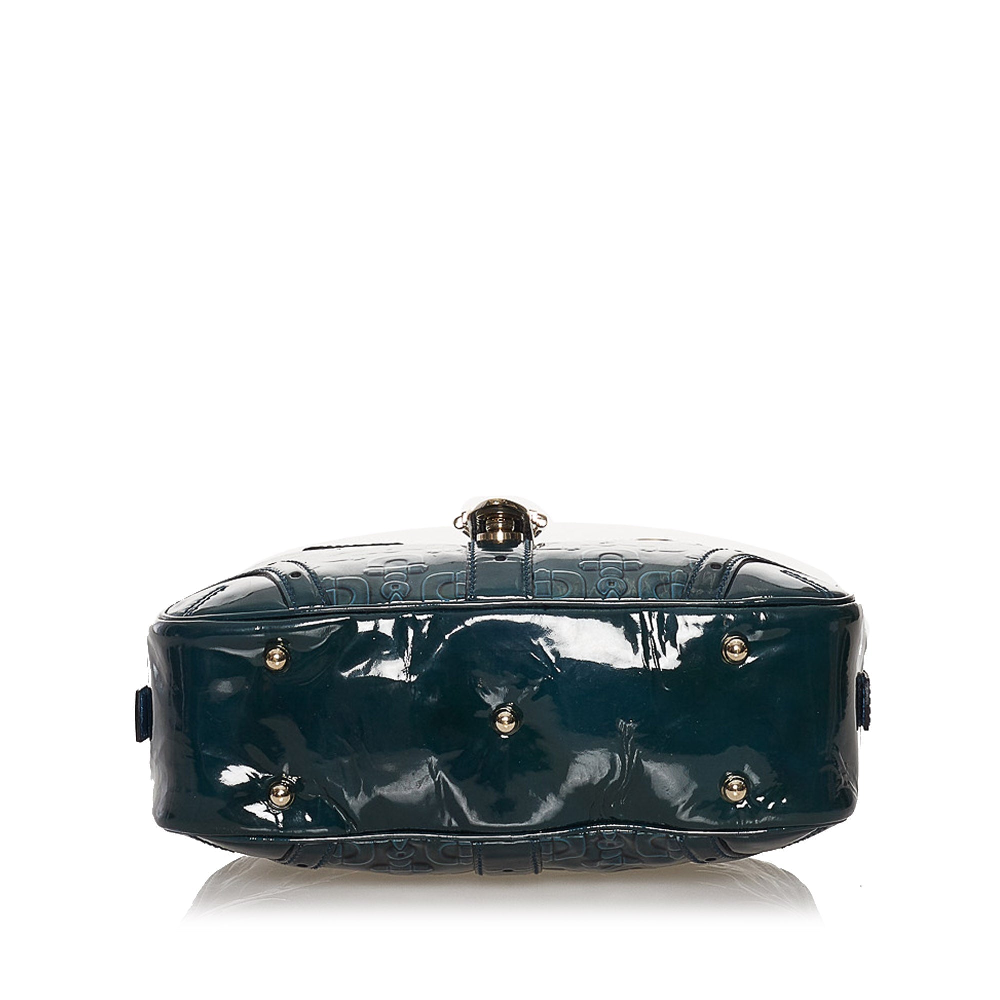 Gucci Horsebit Handbag Blue Patent