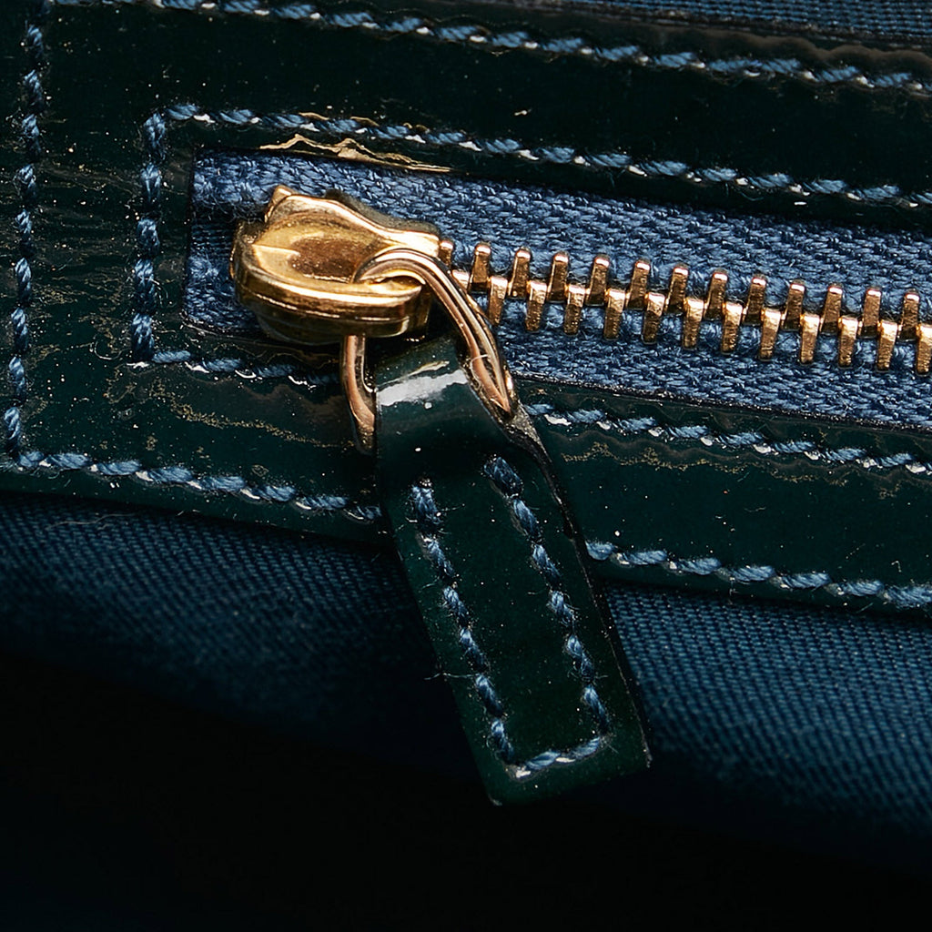 Gucci Horsebit Handbag Blue Patent