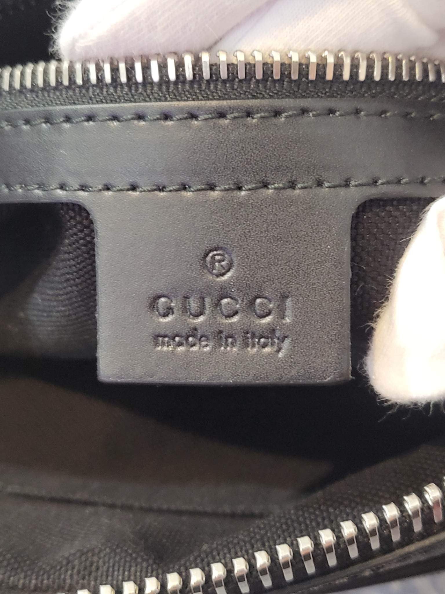 Authentic GG Black Belt Bag Gucci
