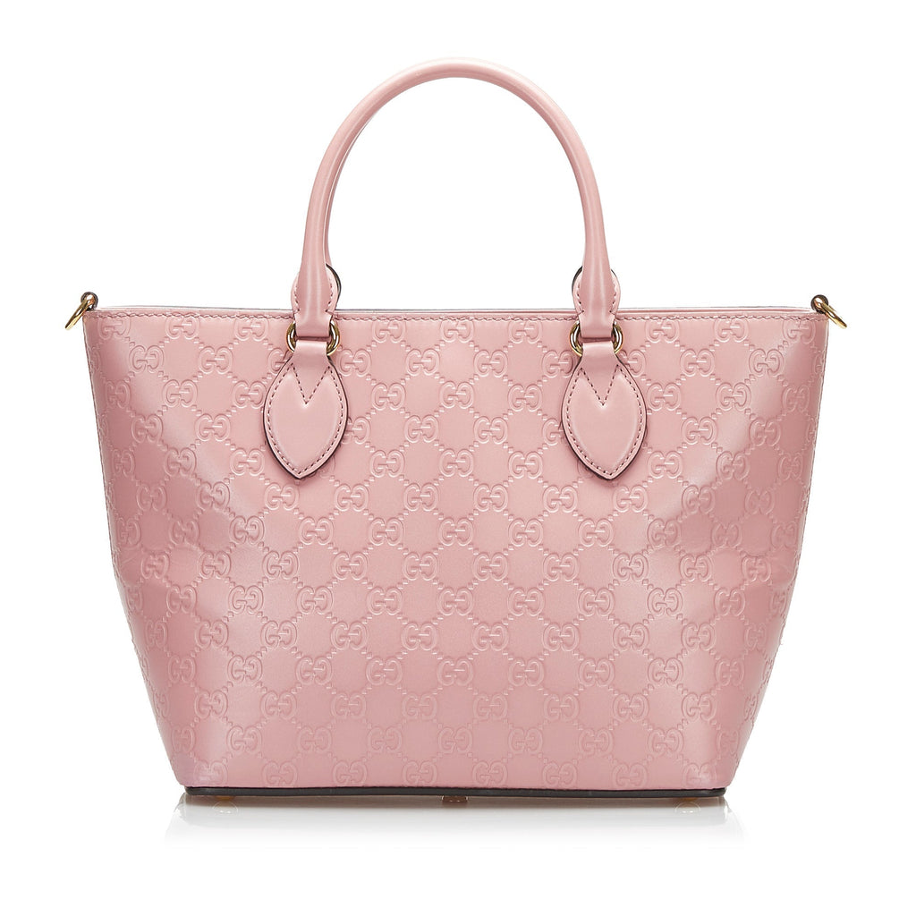 SALE Gucci Handbag Pink Guccissima
