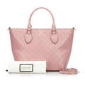 SALE Gucci Handbag Pink Guccissima