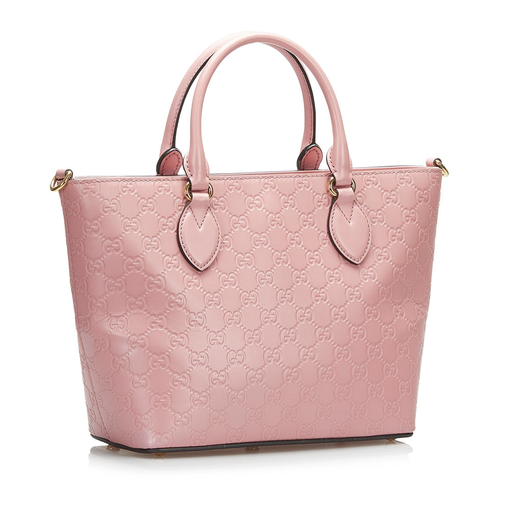 SALE Gucci Handbag Pink Guccissima