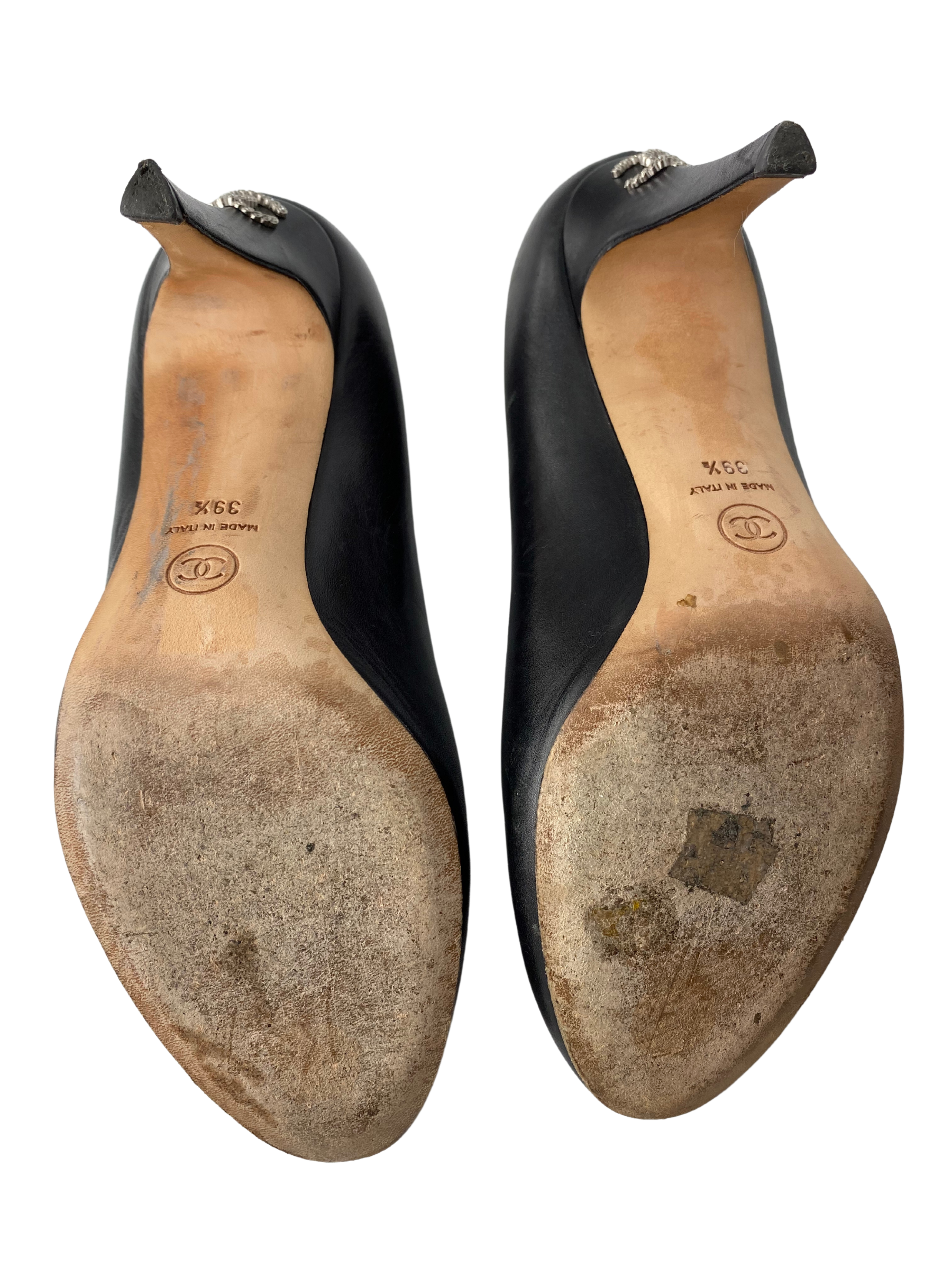 Chanel Leather Round Toe Pump |US9.5|FR39.5|