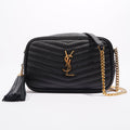 Saint Laurent Lou Camera Bag Black Leather Mini