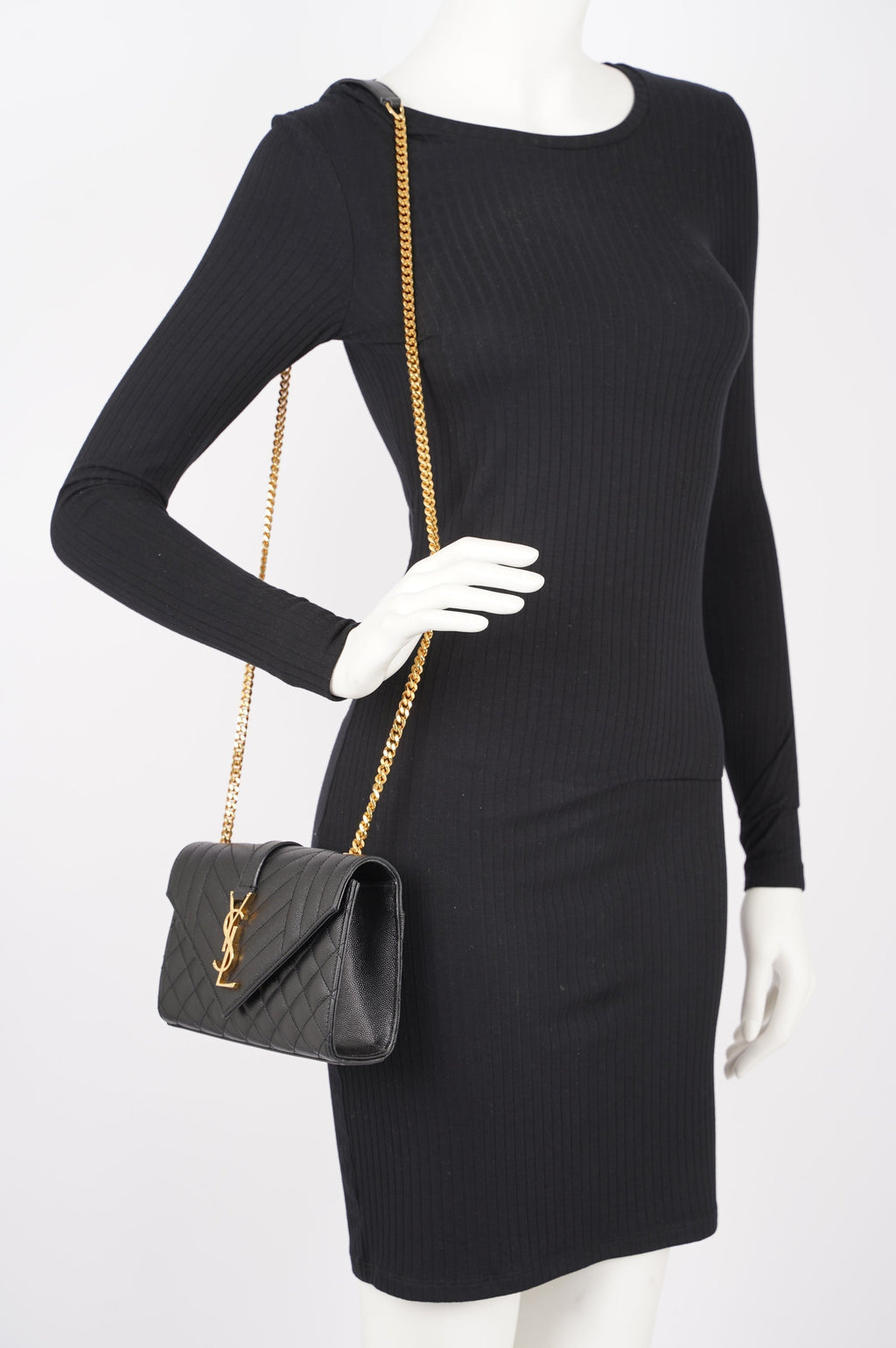 Saint Laurent Envelope Bag Black Small