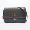 Saint Laurent Solferino Satchel Grey Leather Medium