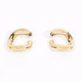 Saint Laurent Chain Link Earrings Gold Finish Base Metal