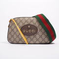 Gucci Womens Neo Vintage GG Supreme Messenger Bag Beige
