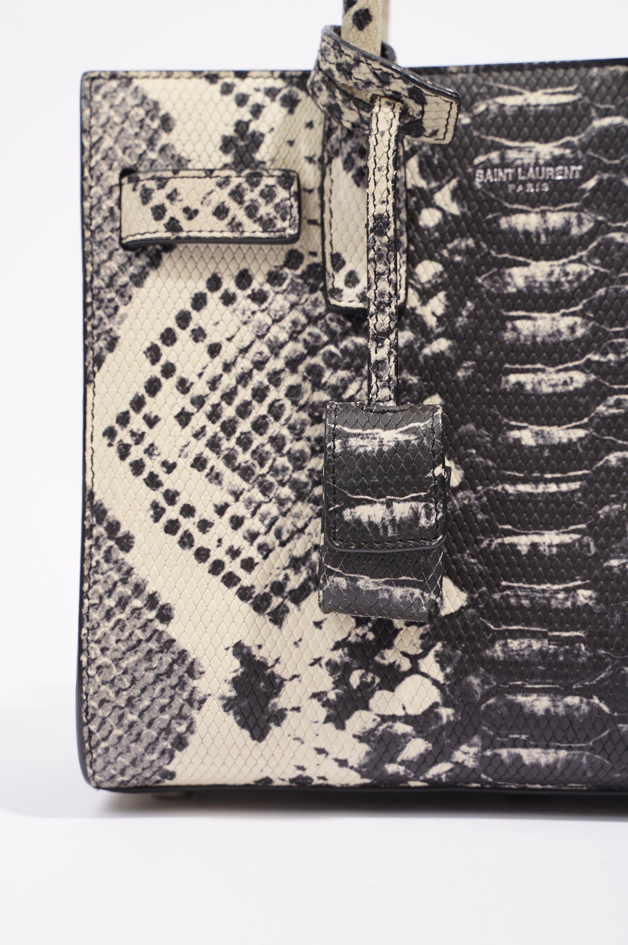 Saint Laurent Womens Sac De Jour Python Nano