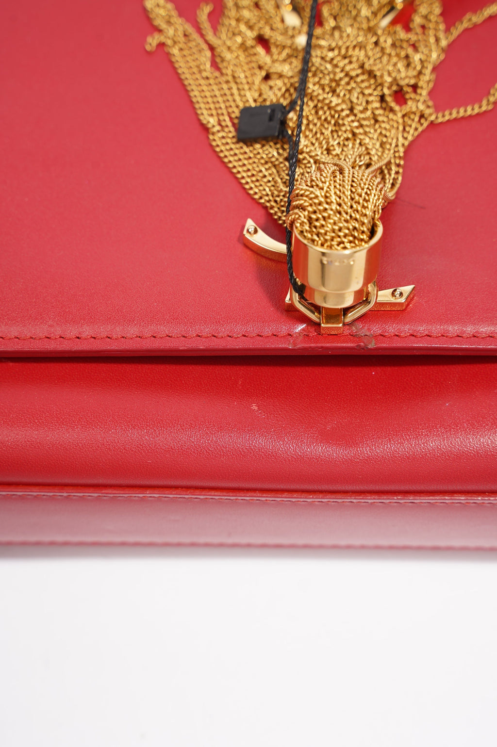 Saint Laurent Kate Tassle Bag Red / Gold Medium