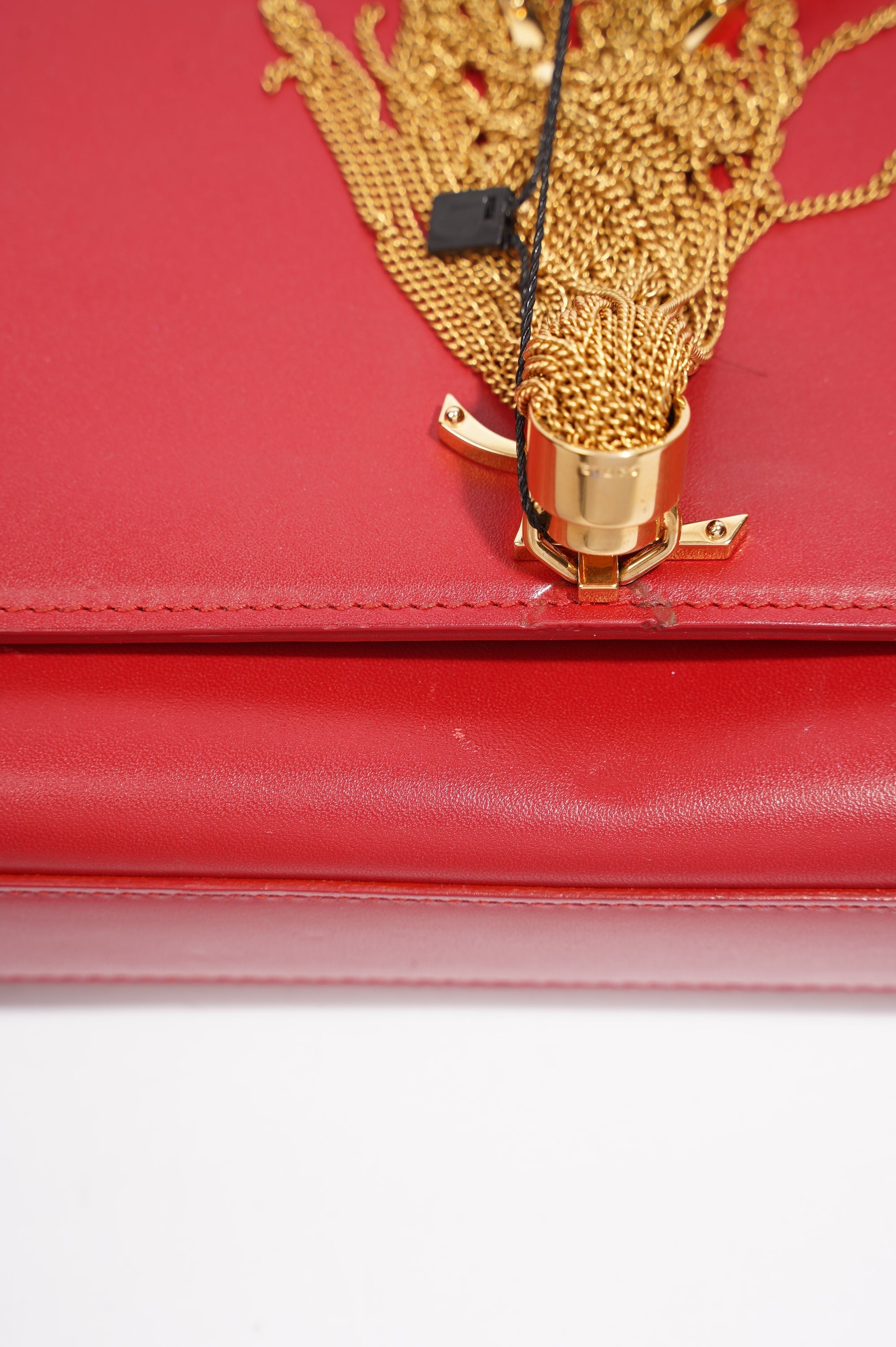 Saint Laurent Kate Tassle Bag Red / Gold Medium