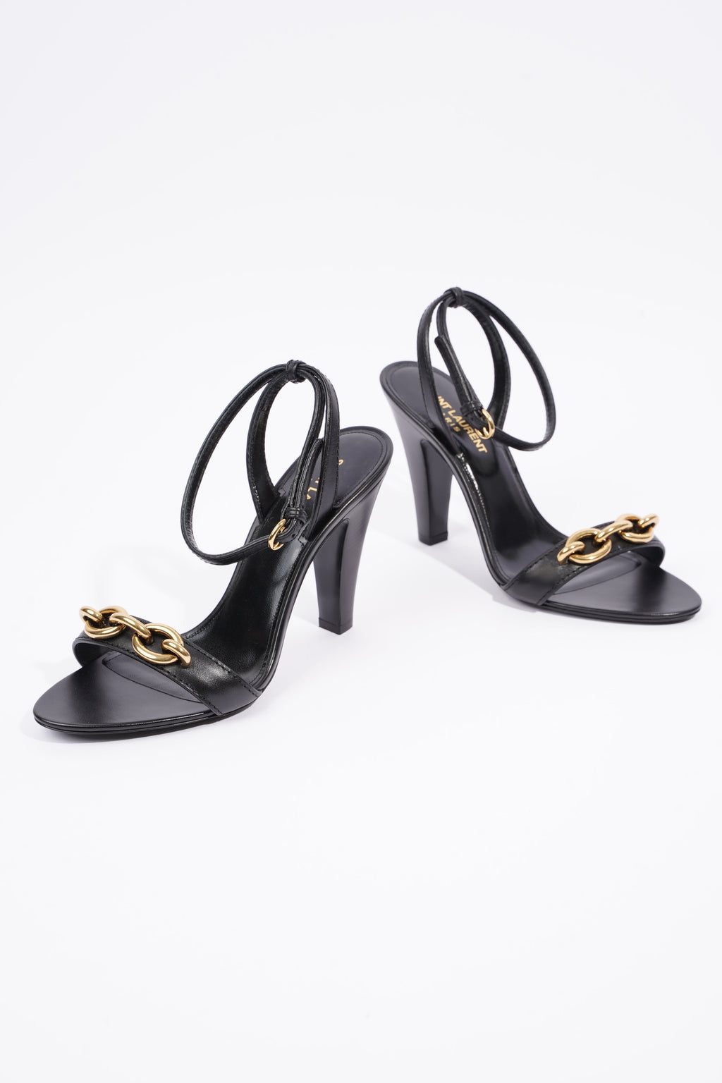 Saint Laurent Womens Maillon 95 Black / Gold EU 37 / UK 4