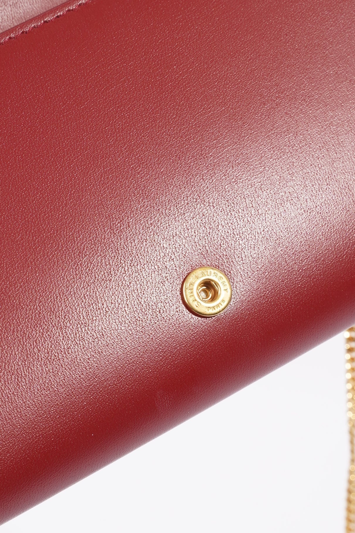 Saint Laurent Womens Mini Paris Bag Red Leather
