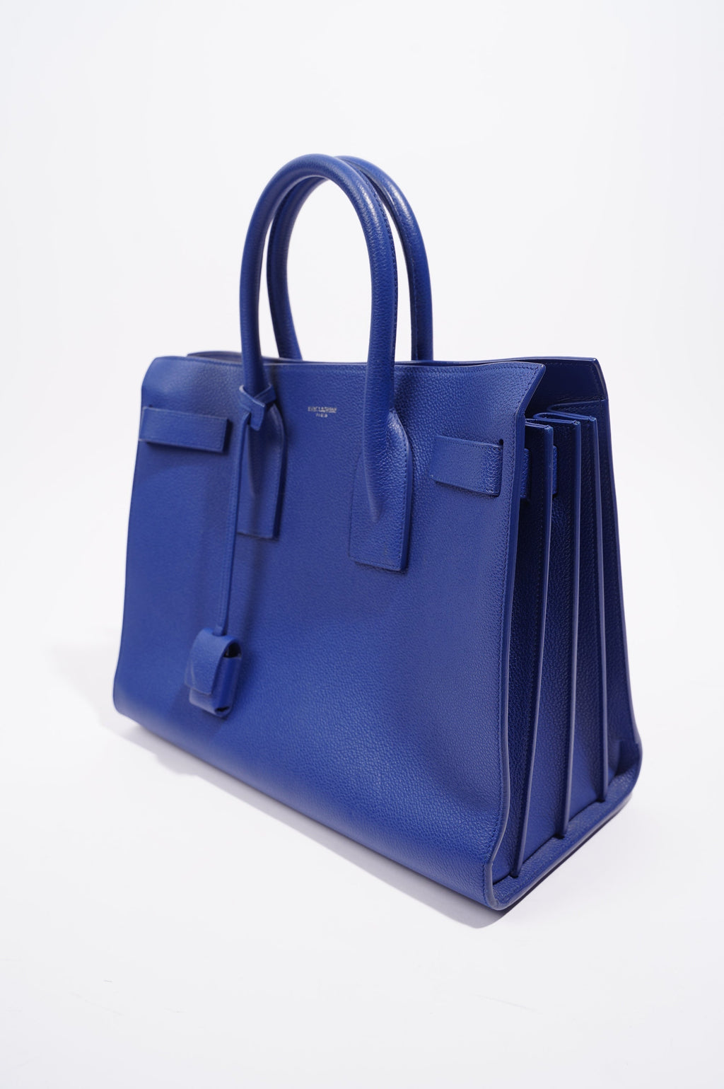 Saint Laurent Womens Sac De Jour Blue Small