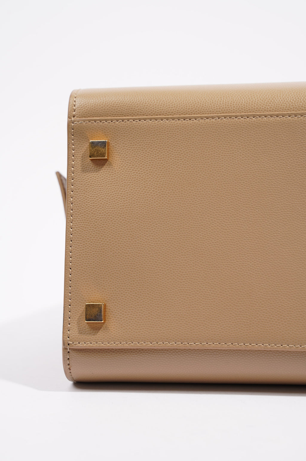 Saint Laurent Womens Uptown Tote Beige Small