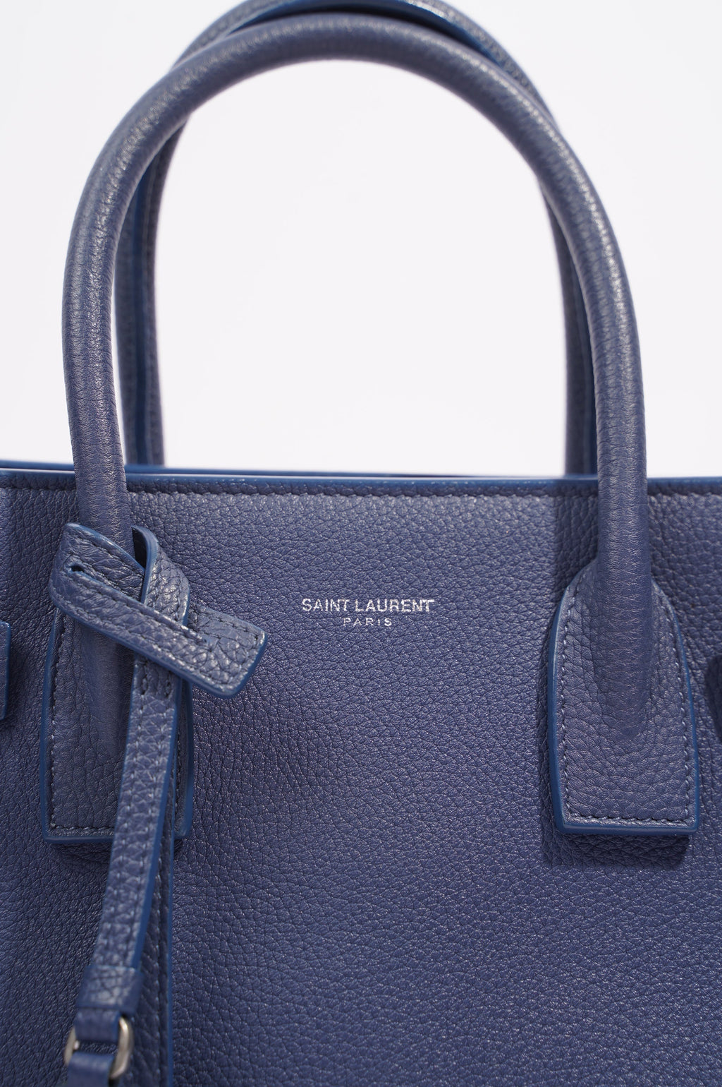Saint Laurent Womens Sac De Jour Blue Baby