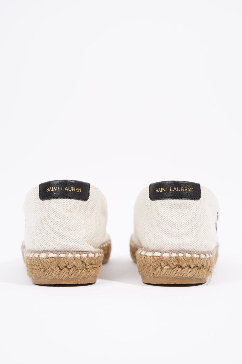 Saint Laurent Womens Espadrille Sl Signat White EU 37 / UK 4
