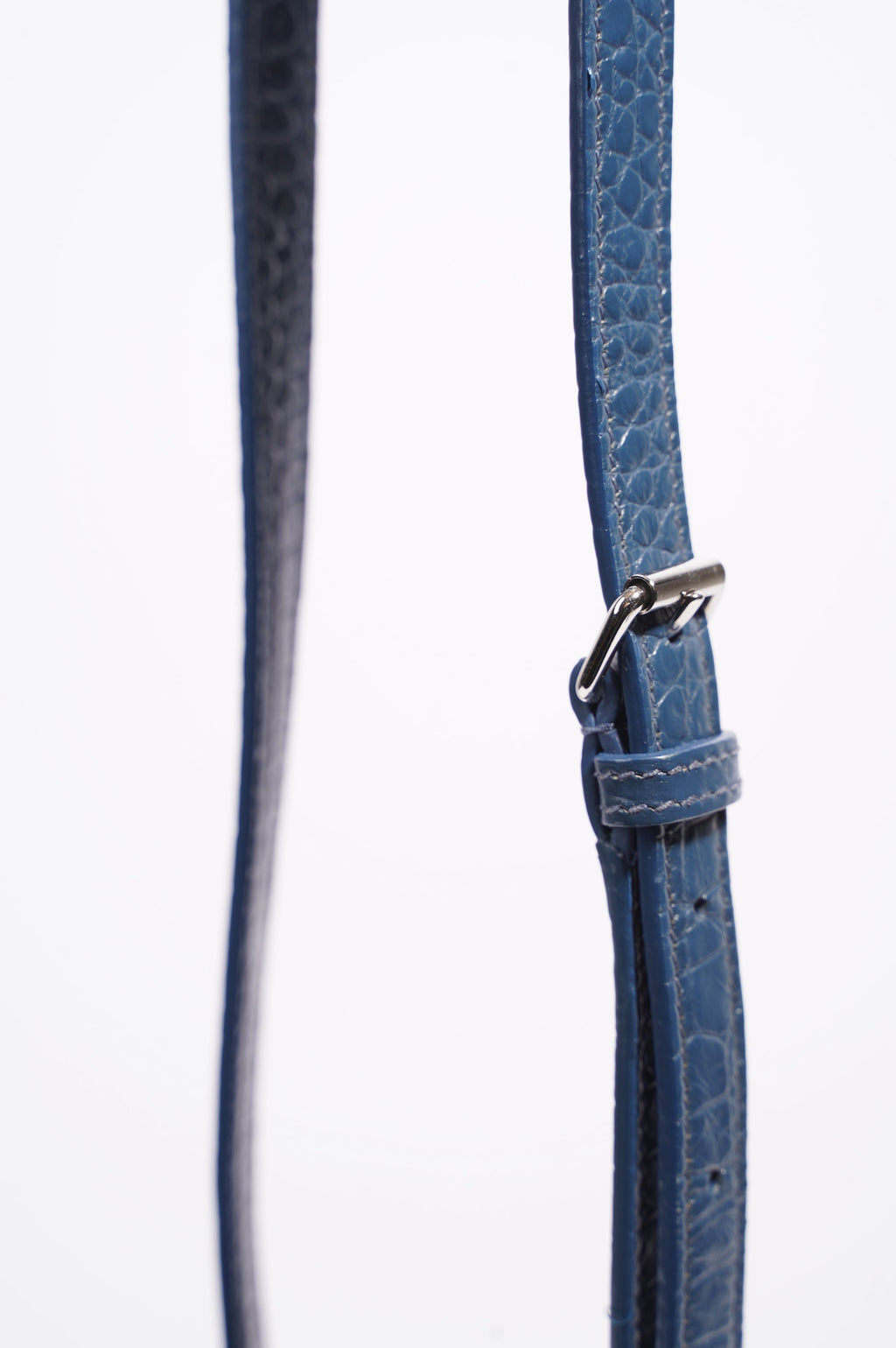 Saint Laurent Womens Sac De Jour Navy Croc Baby