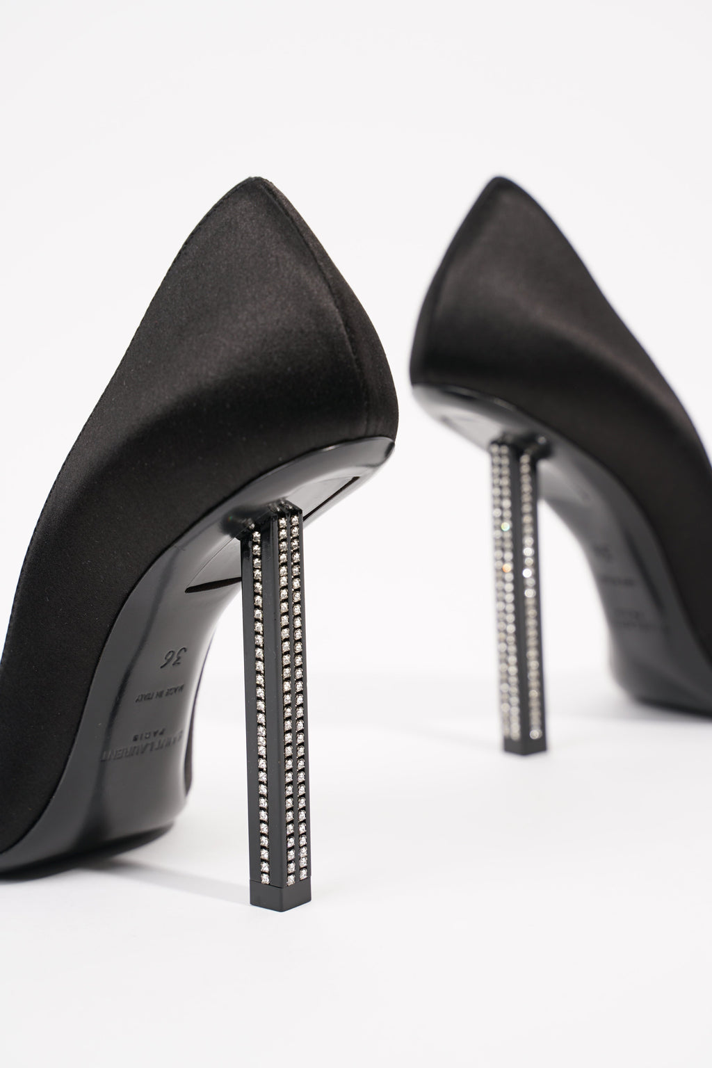 Saint Laurent Womens Tower 110 Black / Silver EU 36 / UK 3