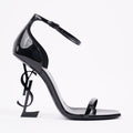 Saint Laurent Womens Opyum 110 Patent Black EU 38 / UK 5
