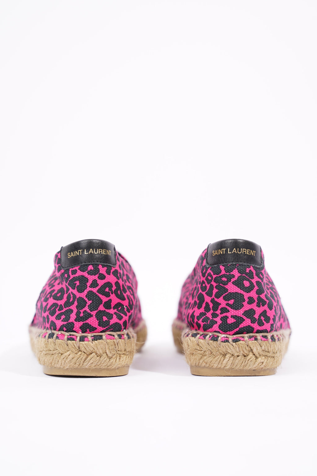Saint Laurent Womens Espadrilles Pink / Black EU 36 / UK 3
