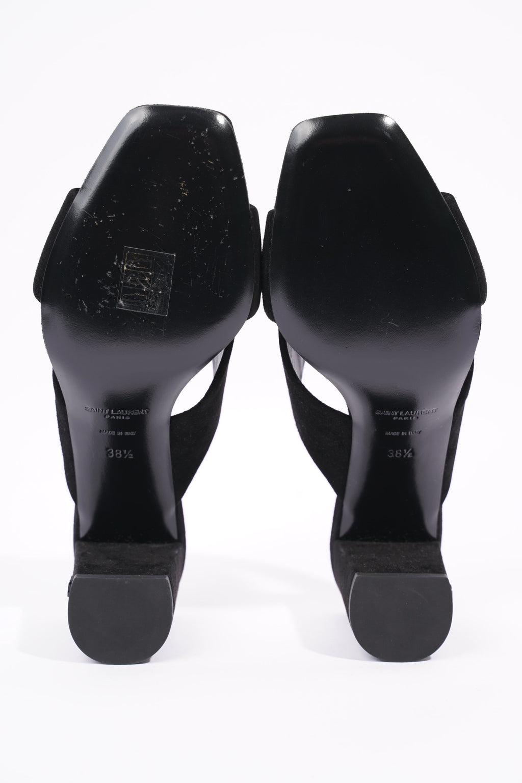 Saint Laurent Womens Lou Lou 70 Mule Black EU 38.5 / UK 5.5