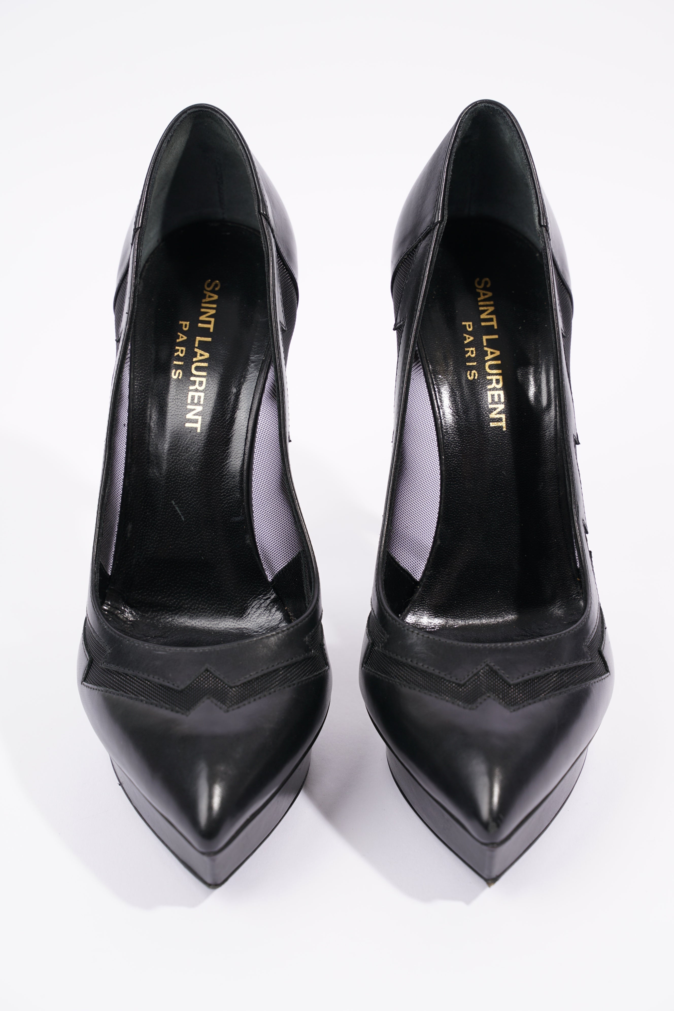 Saint Laurent Womens Janis Net 105 Black EU 37 / UK 4