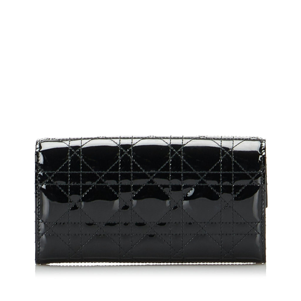 Dior Cannage Lady Dior Chain Wallet (SHG-rpu9QU)