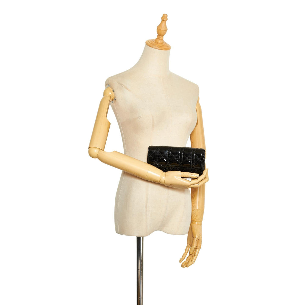 Dior Cannage Lady Dior Chain Wallet (SHG-rpu9QU)